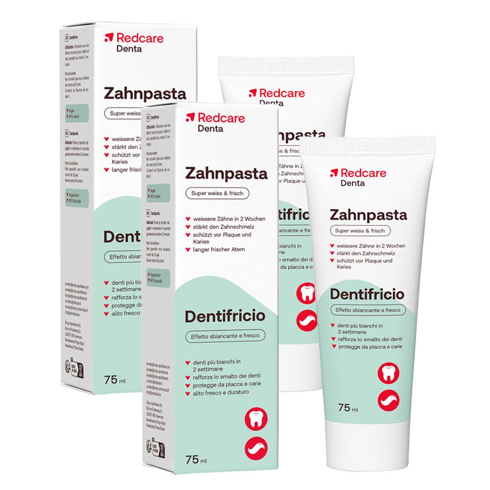 Redcare Zahnpasta Doppelpack 2x75 ml