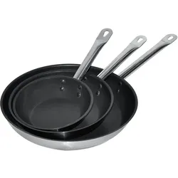 CombiSteel Bratpfanne Edelstahl teflon beschichtet ø32 4l