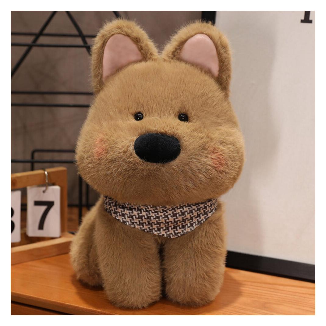 Lean Toys Lean Plüsch Maskottchen Kuschelhund Mit Schleife Braun 25Cm (25 cm) (67992293)