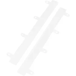 100 Abheftvorrichtungen, 4 Ösen, weiß, 100 Stück, Hart-PVC