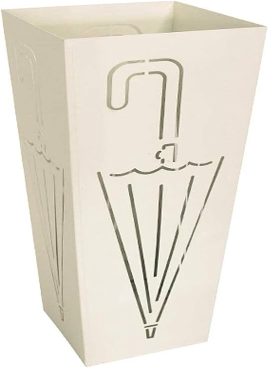 Paraplustandaard Paraplurek Houder Wit - Hoogte: 41 cm