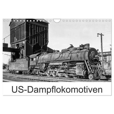 US-Dampflokomotiven (Wandkalender 2027 DIN A4 quer), CALVENDO Monatskalender
