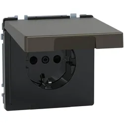 Merten, Steckdose, Steckdose 1f mokka glz System Design UP MEG2314-6052