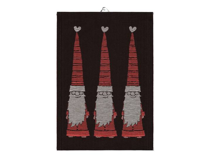 Ekelund Linneväveri Torchon Longs Pères Noël 48 x 70cm Rouge