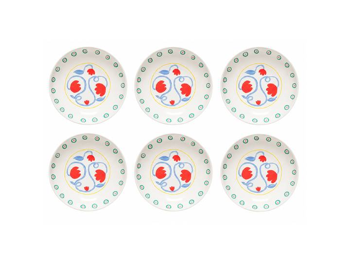 Assiette à soupe Summer Bliss Tulipe set Ø 23cm Multicolore