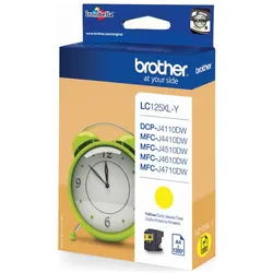 Brother, Druckerpatrone, Tintenpatrone LC-125XLY, 1200 Seiten, yellow (Y)