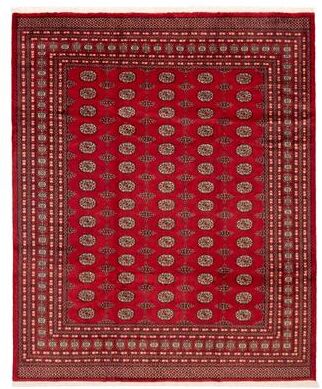 ECARPETGALLERY Hand-knotted Finest Peshawar Bokhara Red Wool Rug - 8'2 x 9'10