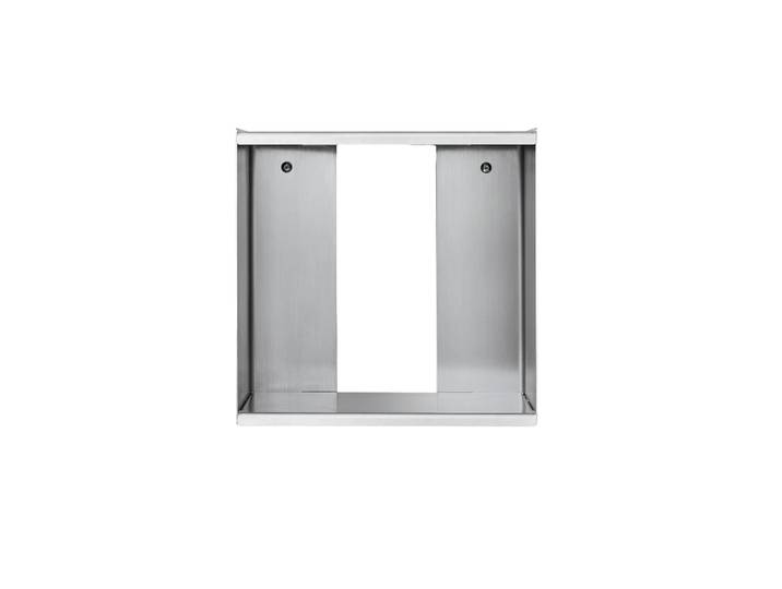 Form & Refine Étagère murale Cube Box Taper Acier inoxydable, 34x35 cm
