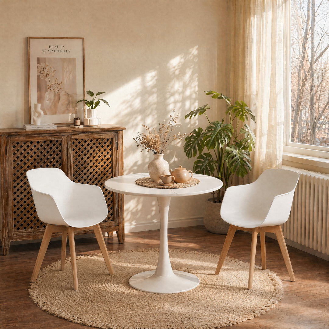 Norden Home 2-Person Dining Set White