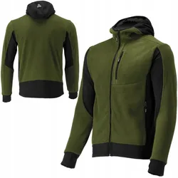 TRIZERATOP Sudadera polar con capucha y cremallera SARNA talla M verde-negro
