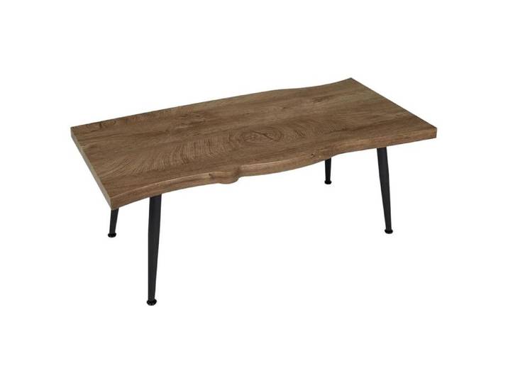 Table Basse 100cm Plateau Aspect Bois Authentique - STARK