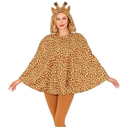 Widmann GIRAFFE (Poncho mit Kapuze), One Size Fits Most Adult (One Size)