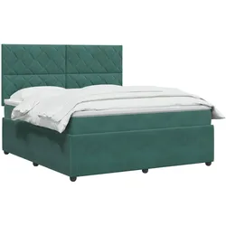 vidaXL, Boxspringbett, Erdmute (Rautenmuster-Design) (140 x 190 cm)