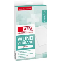 Wepa Wundverband 15 x 8cm Steril 5 ST