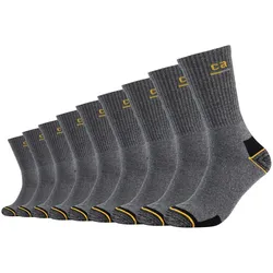 9er Pack camano Work Crew Socken 9700 - dark grey melange 43-46