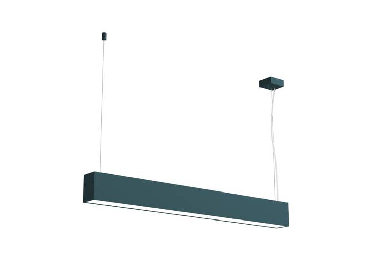 Suspension en métal bleu led 4000k