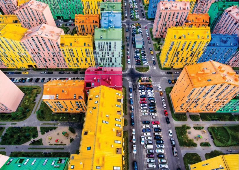 Roovi Puzzel Kleurrijk Kiev 1000-delige puzzel