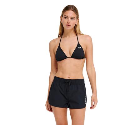 Badepants ROXY "Roxy Wave 2", Damen, Gr. L, grau (anthrazit), Polyester, Badehosen