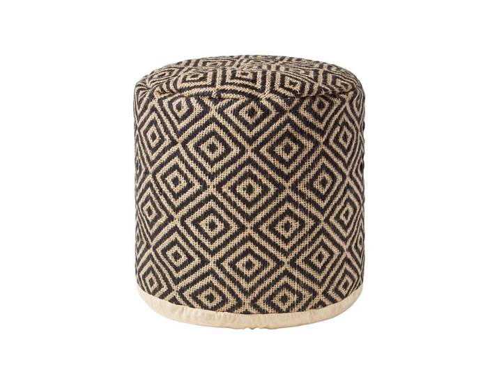SITZPOUF rund mit Ethno-Muster, 40/40/45 cm
