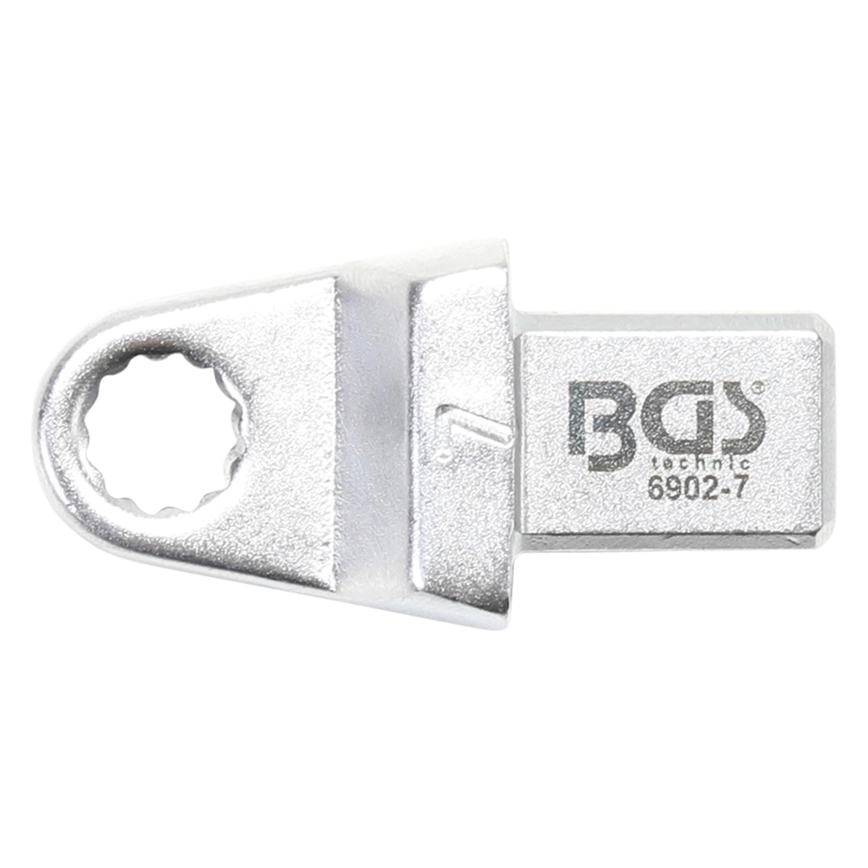 BGS Einsteck-Ringschlüssel 7 mm Aufnahme 9 x 12 mm (7 mm) (6902-7)