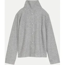 Sweatshirt mit weitem Rollkragen Grau M