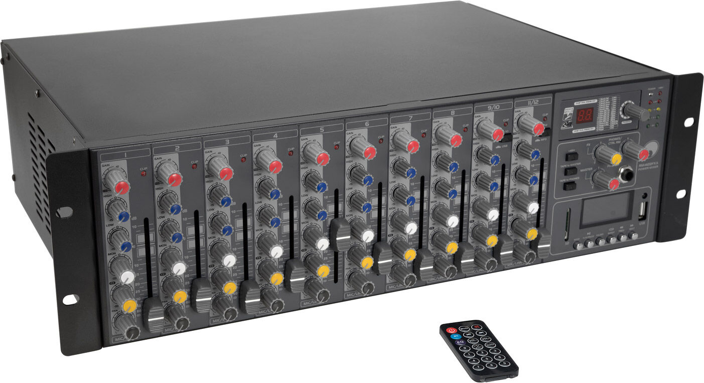 Omnitronic Rm-1422fxa Usb Rack-Power-Mixer