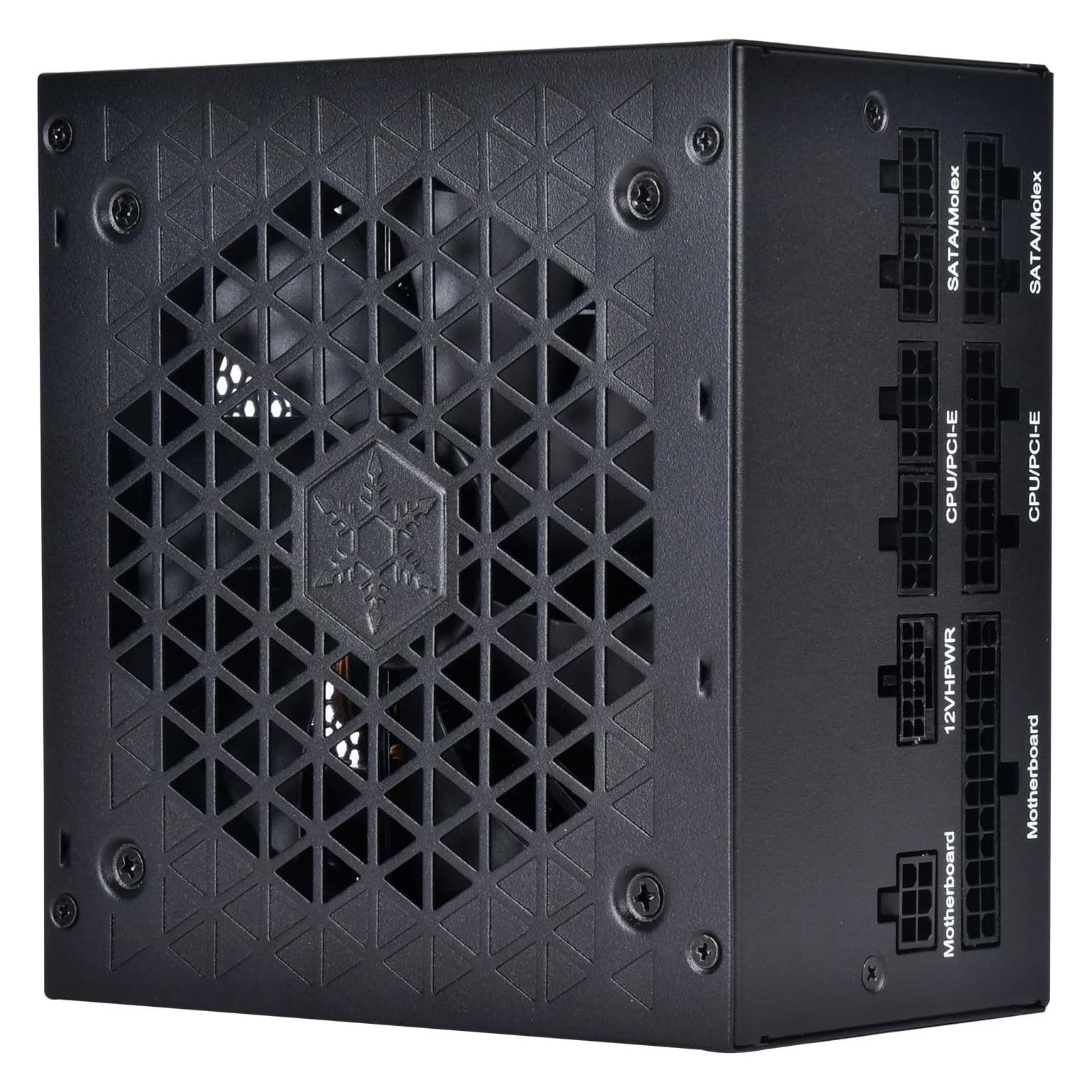Silverstone SST-DA850R-GM - 80 PLUS Gold 850W fully modular ATX power supply, silent running 120mm F (850 W) (SST-DA850R-GM)