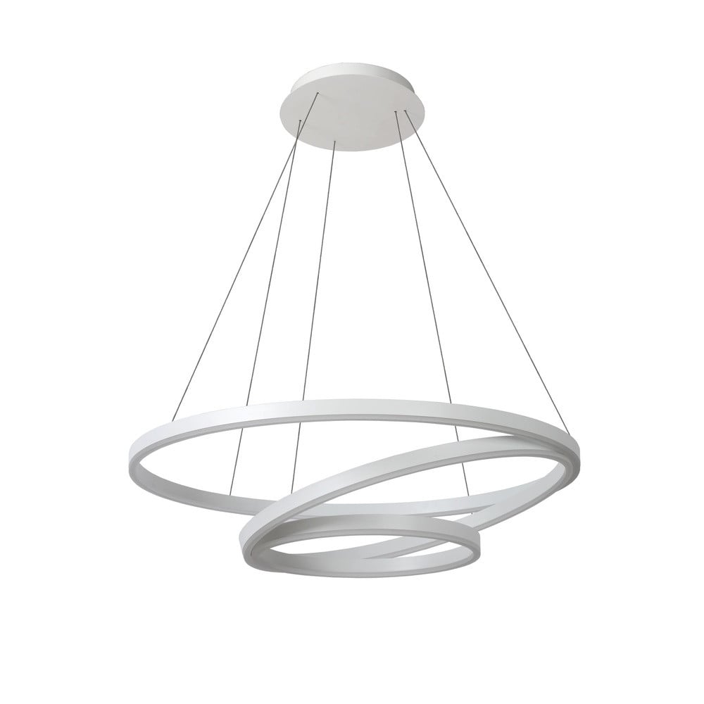 Moderne dimbare witte hanglamp Lucide Triniti met LED