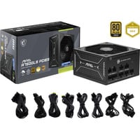 MAG A750GLS PCIE5, PC-Netzteil schwarz, 1x 12VHPWR, 4x PCIe, Kabelmanagement, 750 Watt