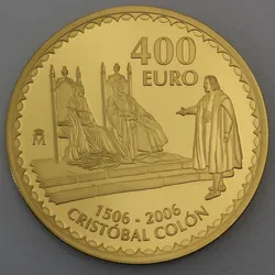Goldmünze 400 Euro "Cristóbal Colón" 2006 (Spanien)
