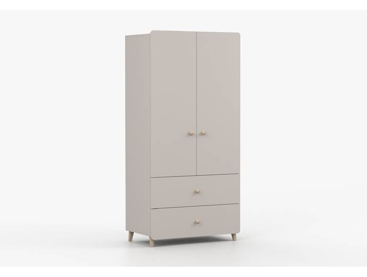 Drehtürenschrank MARIO 2D 90 cm Kaschmir Kaschmir