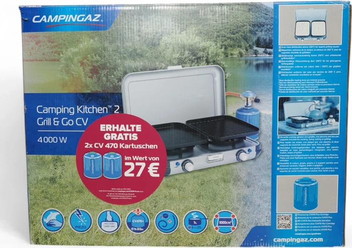 Campingaz Camping Kitchen, 2 Grill & Go CV Koch & Grill