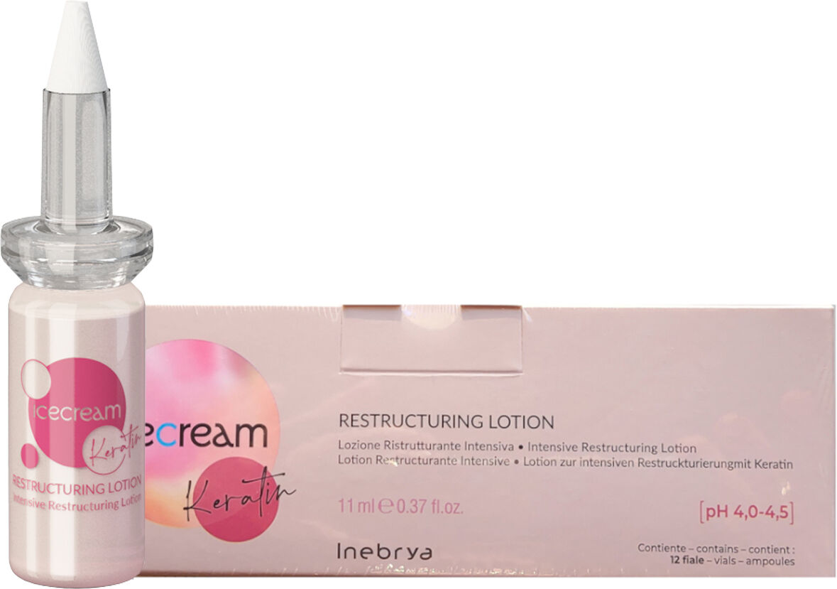 INEBRYA Ice Cream Keratin Restructuring Lotion 12x11ml
