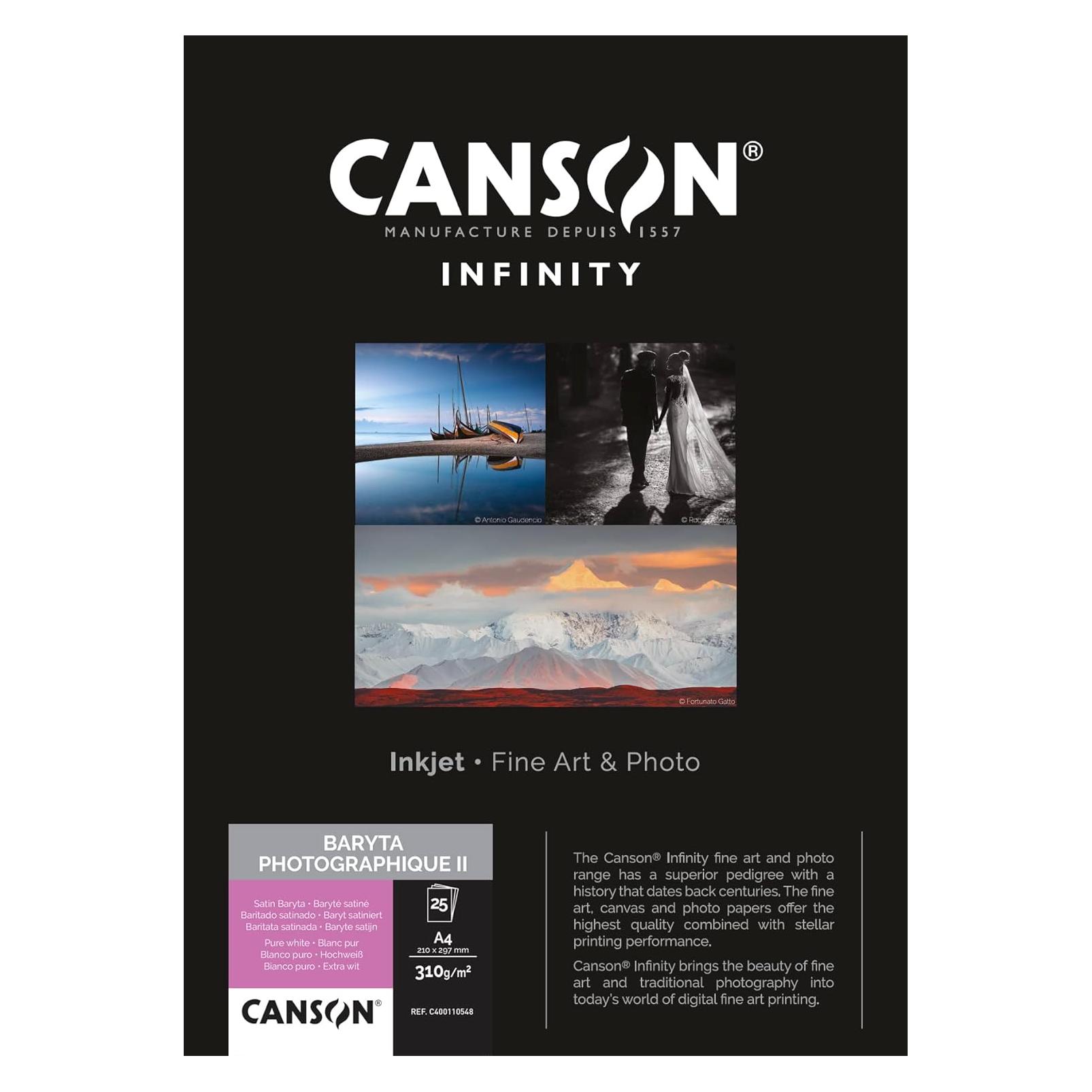 Canson Infinity Baryta Photo II A4 (310 g/m², A4, 25 Stk.) (C400110548)