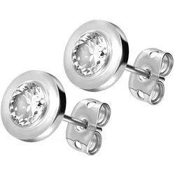Titan Ohrstecker DISC + KRISTALL