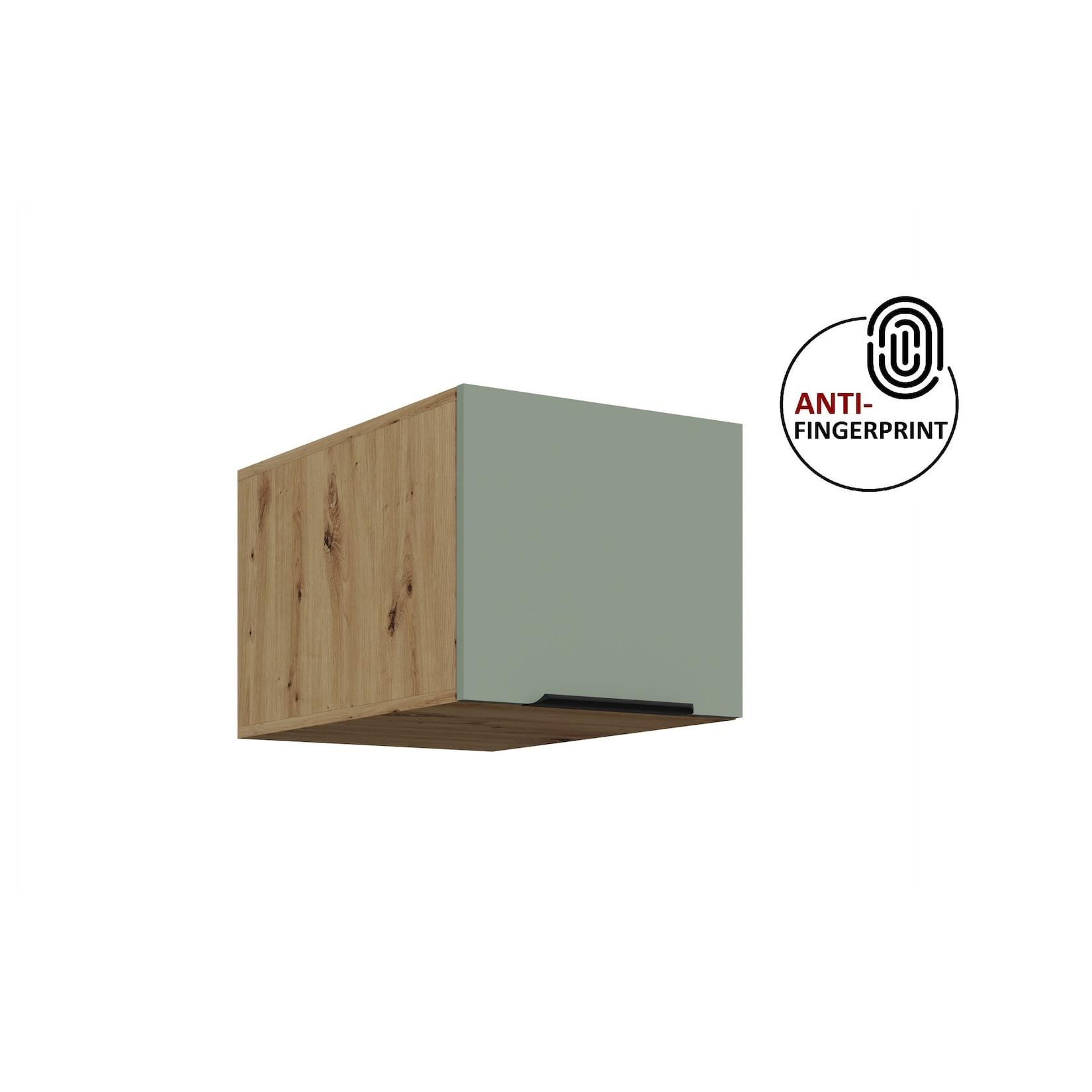 Küchen Aufsatzschrank 40 Küche ARIA Aquamarin Küchenzeile Anti Fingerprint