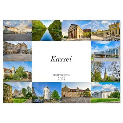 Kassel Stadtansichten (Wandkalender 2027 DIN A2 quer), CALVENDO Monatskalender