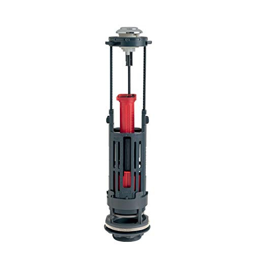 Wirquin One wc-mechanisme met 2 beugels, dual flush en waterbesparend, grijs