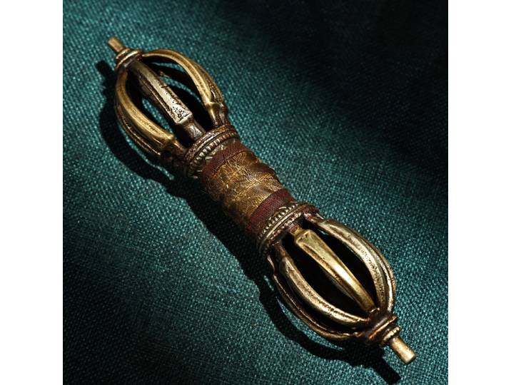 Chine pur cuivre tibétain artisanat tantrique neuf brins multi-Jie magique moraillon ornements