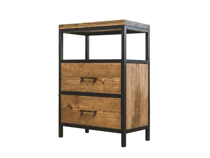Xlmoebel Nachttisch Holz Beistelltisch Elegant Kompakt Naturlook für Wohnzimmer