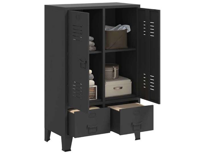 Décoratif - Garde-robe -(1 PCS）- Vidaxl - Armoire penderie Pour chambre industrielle Anthracite 67x35x107 cm Acier 433760