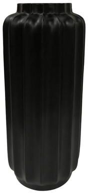 Harp & Finial Bari Floor Vase- Medium - Matte Black Finish on Resin