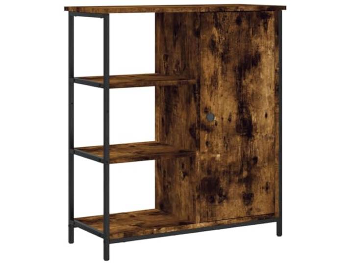 HGFDVCMR Sideboard Räuchereiche 70x30x80 cm Beistellschrank Kompakte Kommode für Wohnzimmer und Schlafzimmer mit verstellbaren Beinen, viel Stauraum und robuster Oberplatte.