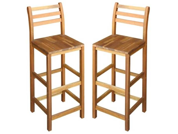 vidaXL Barhocker 2 STK. Massivholz Akazie