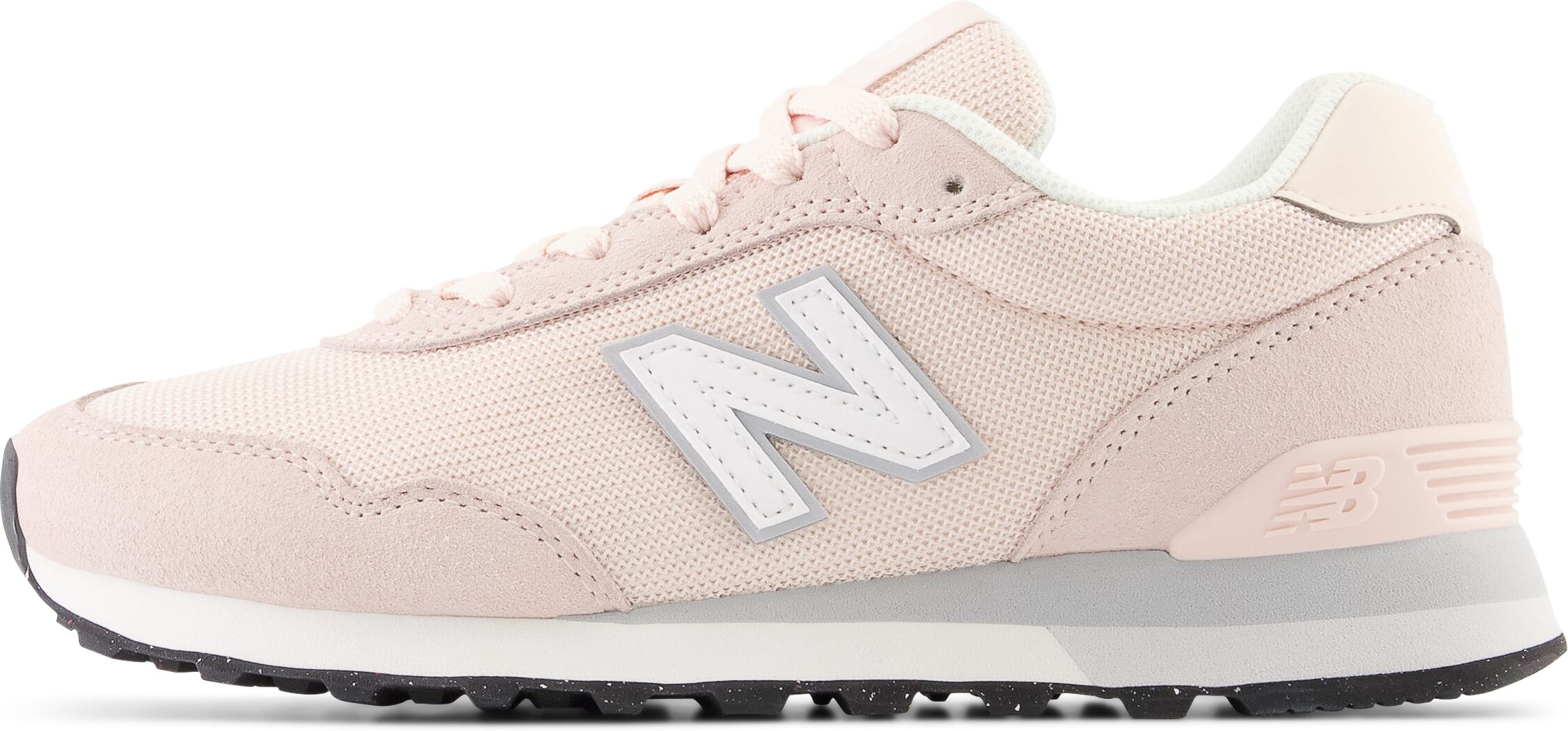 Sneaker NEW BALANCE "WL515", Damen, Gr. 36,5, rosa (rosa, weiß), Leder, Textil, Schuhe Sneaker rosa, weiß 36,5