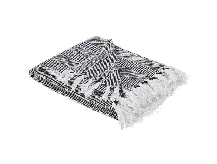 Beliani Decke Schwarz Tangier 130/130 cm, 130x160 cm, Heimtextilien, Wohntextilien, Decken
