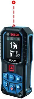 Bosch Blaze 2.1 in. L X 1.2 in. W Bluetooth Laser Distance Measurer 165 ft. Red 1 pc