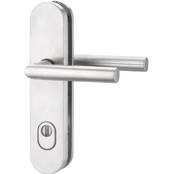 EDI, Türgriff + Türgarnitur, Schutzgarnitur Logo 8745/7203 Aluminium F1 72 mm 35-45 mm (Türgriff)