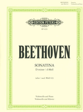 Edition Peters Beethoven Sonatine WoO43 Cello