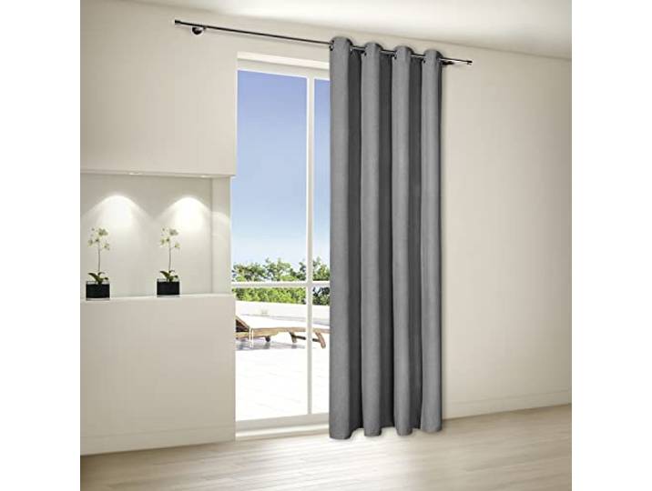Happy Home Ösenschal Claudius Blickdicht B/H: 140 x 235 cm (grau)